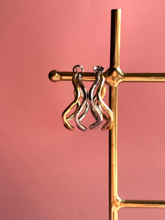 Gold & Silver Hoops